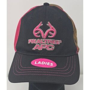 Realtree APC Strapback
Cap Womens Pink Black All Purpose Camo Hat NWT Camouflage